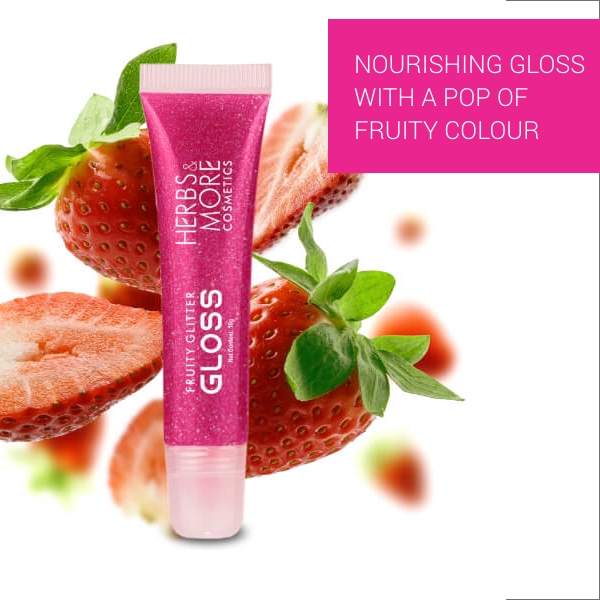 Fruity Glitter Gloss Strawberry