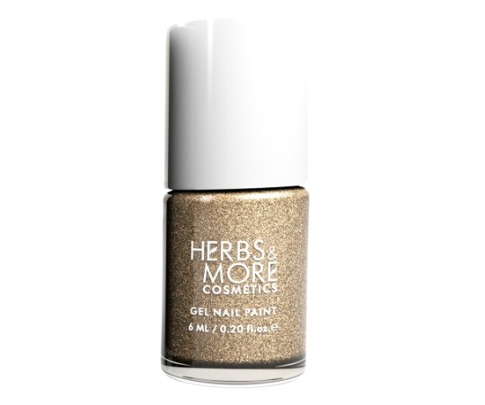 Herbs & More Cosmetics Gel Nail Paint 12- Gold