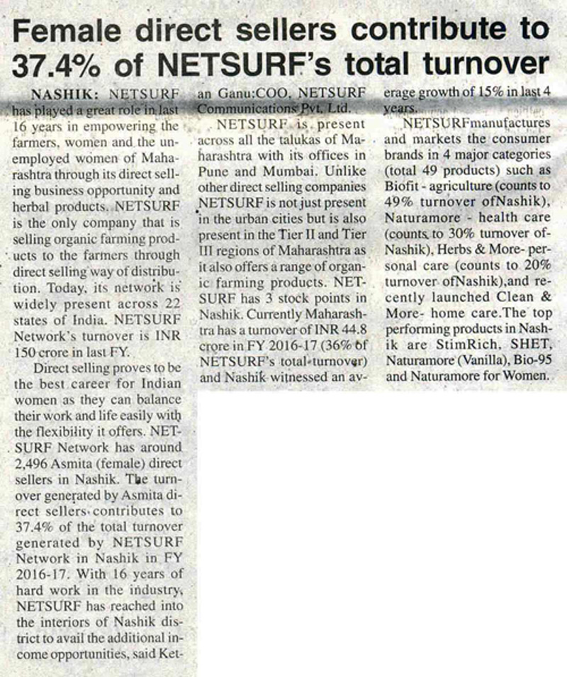 Nashik Netsurf Deshdoot Times